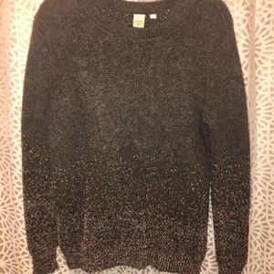 Anthropologie rose gold sparkle sweater